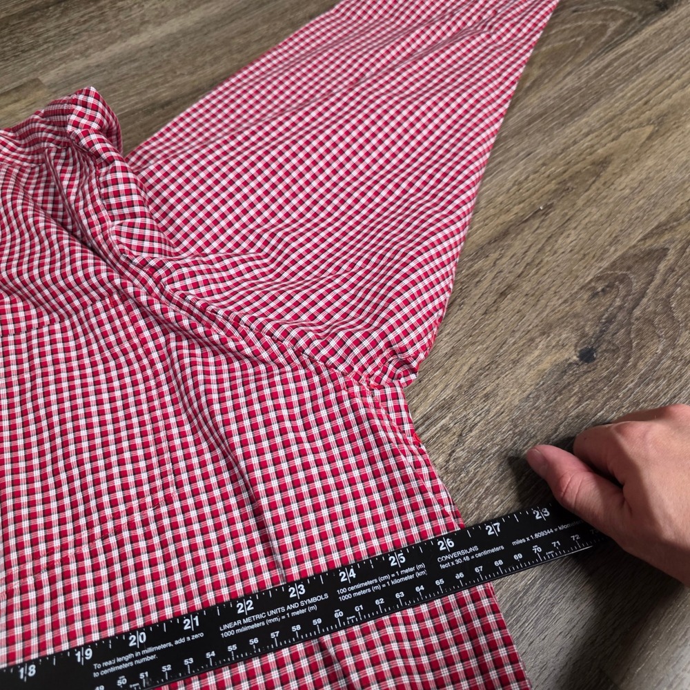 Ariat Mens XXL Porter LS Shirt Red White Gingham Pro Series Button Down 10047166 - Picture 3 of 9